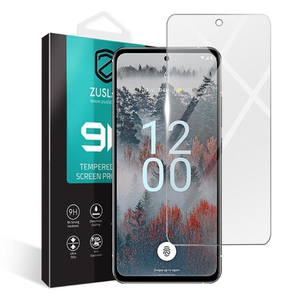 ZUSLAB Nokia X30 Tempered Glass Screen Protector Film 9H Hardness - Clear