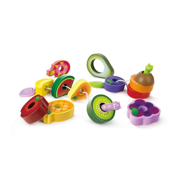 Hape Wooden Caterpillar Fruit Feast Kids Educational/Imaginative Play Toy 18m+