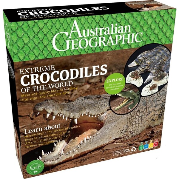 Australian Geographic Extreme Crocodiles of the World Kids Activity Play Toy 6+