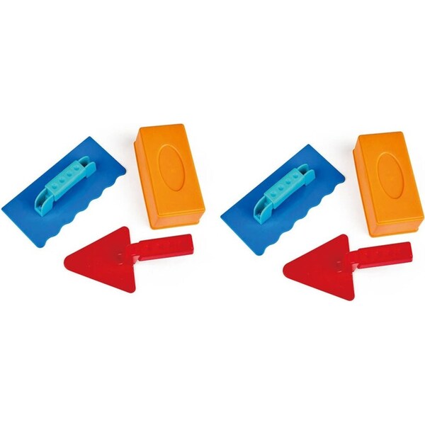 2x Hape Master Bricklayer Set Fun Activity Kids/Toddler Learning Play Toy 18m+