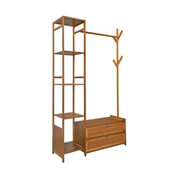 165x100cm Clothes Rack Stand Storage Shelves Modern Coat Tree