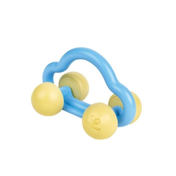 Hape Rattle & Roll Fun Shake/Sound Car Infant/Baby Chewy Nursing Gift Toy 8M+