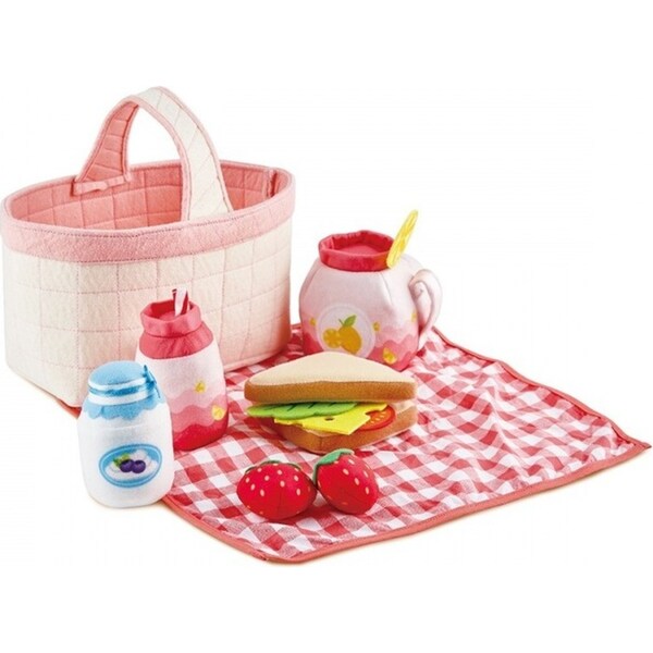 Hape Toddler Picnic Basket Playset Pretend Play Kids/Toddler Activity Toy 18m+