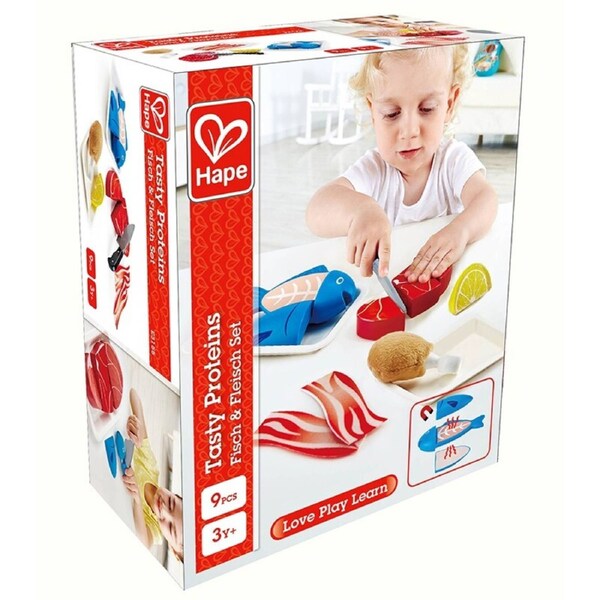 Hape Tasty Proteins Imaginative Cooking Game Kids/Toddler Pretend Play Toy 3+