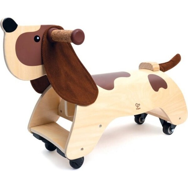 Hape Dachshund Dog Wooden Ride On Imaginative Activity Kids/Toddler Toy 12m+