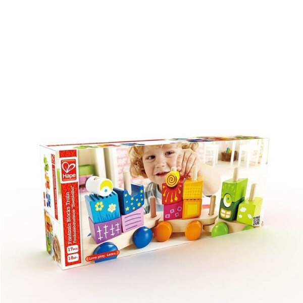 Hape Fantasia Blocks Train Fun Learning Music/Sounds Kids/Toddler Play Toy 18m+