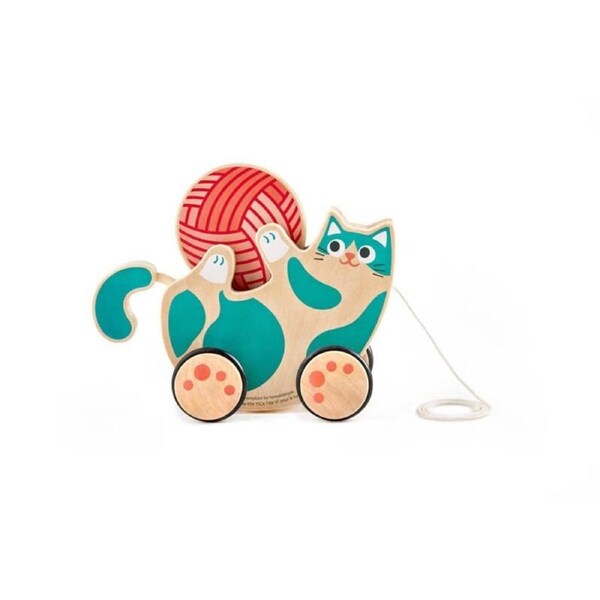 Hape Roll & Rattle Kitten Imaginative Activity Kids/Toddler Fun Play Toy 12m+