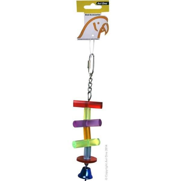 Avi One Acrylic Bird Toy Splillikin Bunch with Bell 22403