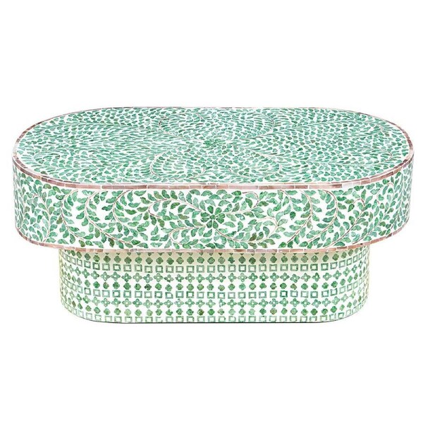 Resort Oval Mother of Pearl Coffee Table