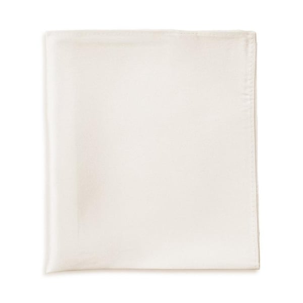 Jeff Banks Men's Elegant Modern Occasions Range Silk Stylish Pocket Square White