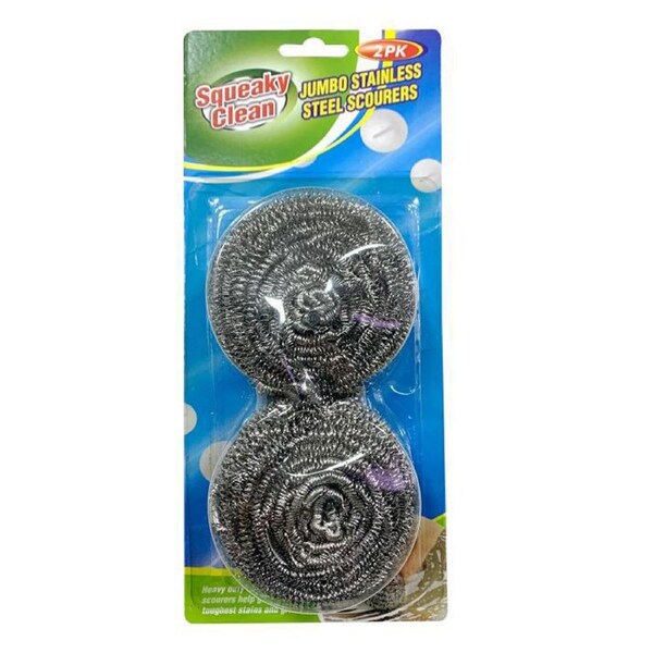 10 x Large Stainless Steel Wool Scrubber Dish Washing Cleaning Sponges Scourer