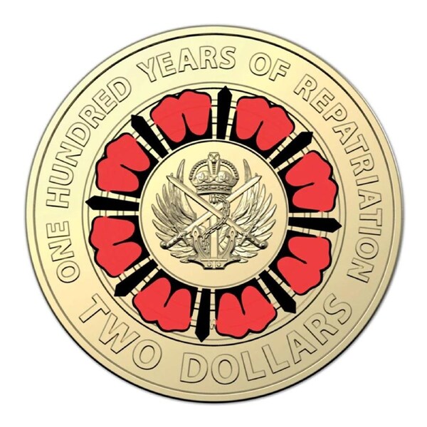 $2 2019 100 Years Of Repatriation NEW Single UNC Coin coloured from Bag
