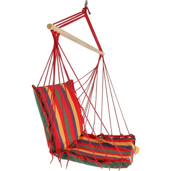 Good Vibes 100x60cm Brazilian Garden Hammock Canvas & Birch Hanging/Swing Chair