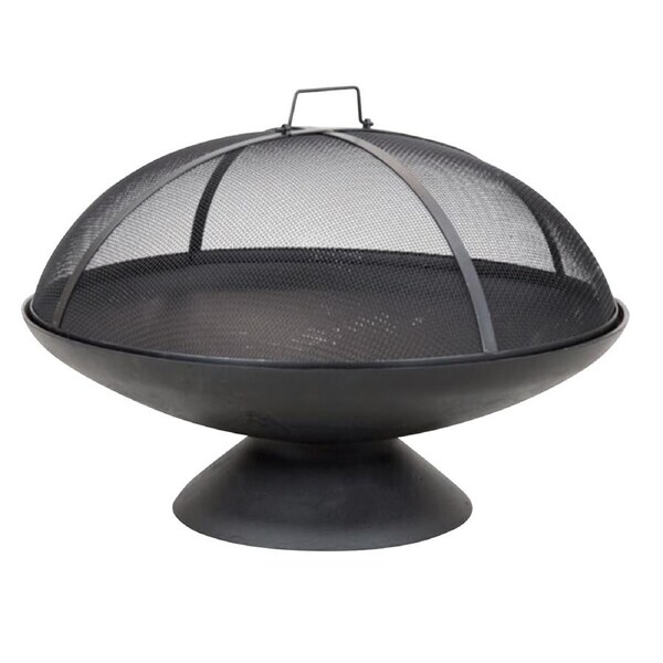 Wildtrak 59x32cm Outdoor/Garden Cast Iron Fire Pit Portable Heater Grill Black