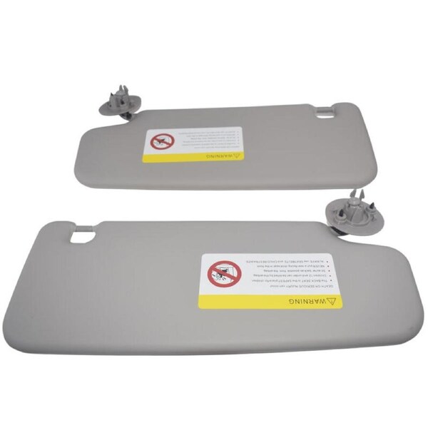Sun Visor Left Passenger + Right Driver Side Fit For Holden Barina TM 2011-2018 Grey