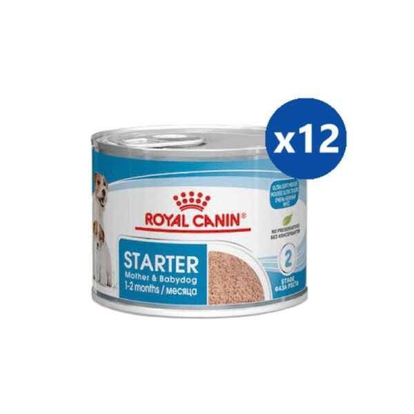 ROYAL CANIN Starter Mother & Babydog (1-2 Months) Puppy Wet Food 195G X 12