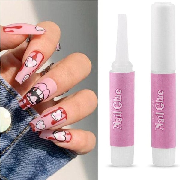 20Pcs Strong Nail Glue Adhesive For Fake Nail Set Nail Tips