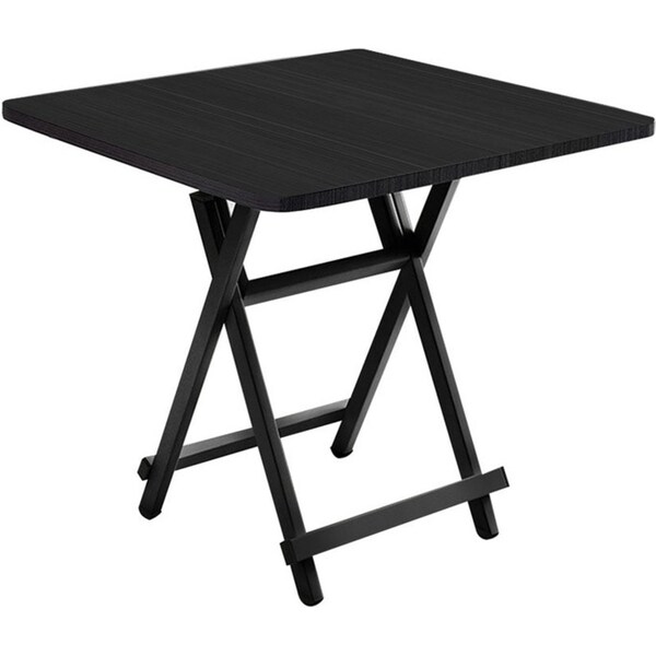 SOGA Black Folding Dining Table