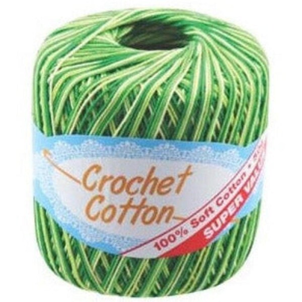 Crochet Cotton Multi - Green