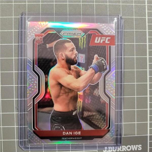 PANINI UFC PRIZM 2021 DAN IGE ROOKIE SILVER PRIZM CARD #70 NM (524o)
