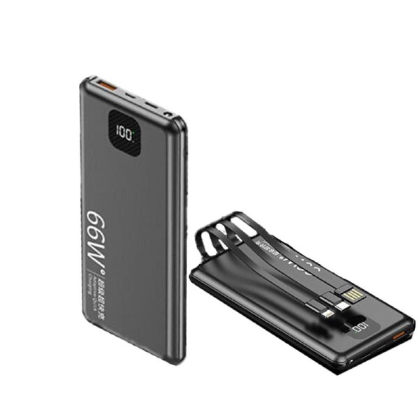 4IN1 Power Bank Mini USB Pack Battery Charger Portable BLACK