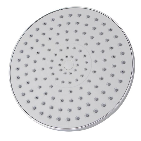 Chrome Bath Round 8" ABS Plastic Rain Shower Head Rose WELS Watermark