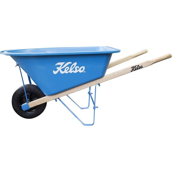 Kelso Kids 20L Toy Poly Wheelbarrow With Wooden/Timber Handles Outdoor Play