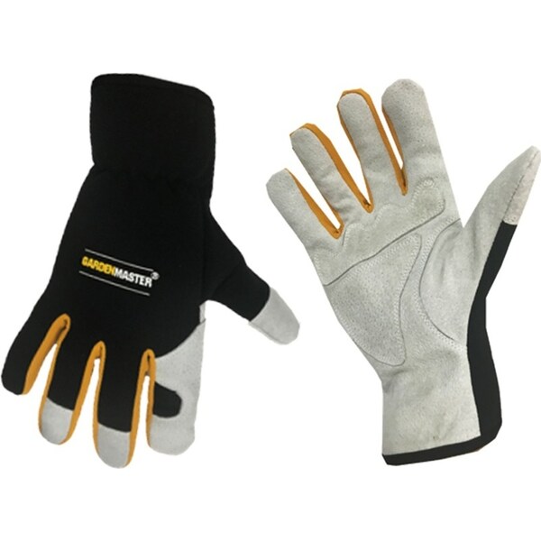 Gardenmaster Heavy Duty Reinforced Leather Deluxe Protective Garden Glove Pair M