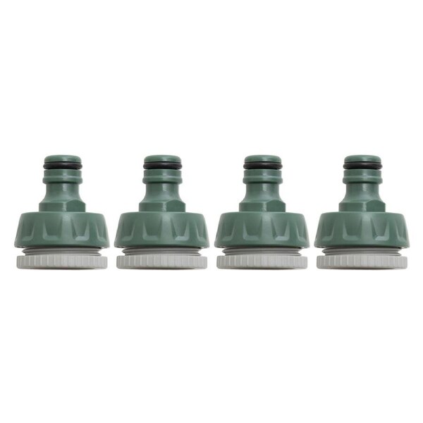 4x Hills Universal 3/4"-1" Garden Hose Tap Water Quick Connection Fitting 12mm