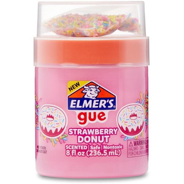 Elmer's Gue Premade Slime Mix-Ins 237ml Jar - Strawberry Donut