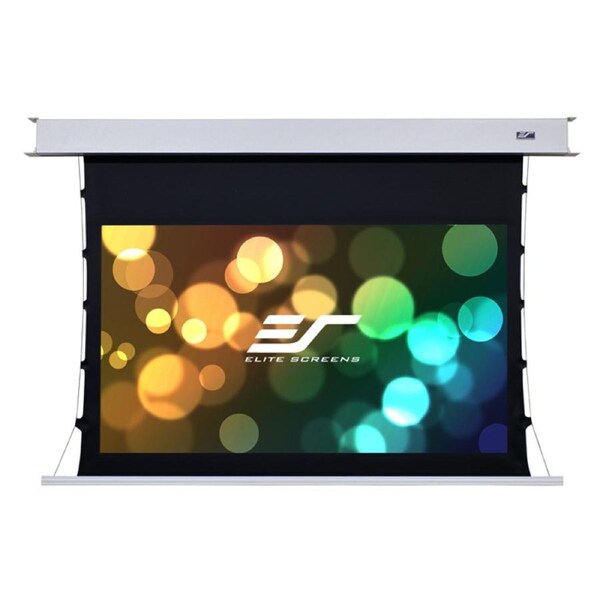 Elite Screens Evanesce Tab Tension 100" In-Ceiling Electric Screen