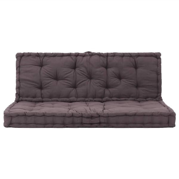 Charcoal Cushions 2 Pcs For Garden Bench Pallet Sofa Cushion Set Decorative Seat