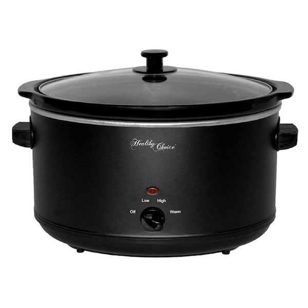 Healthy Choice 8L Slow Cooker Matte Black