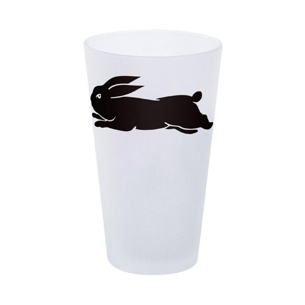South Sydney Rabbitohs NRL FROSTED Conical Glass 450ml