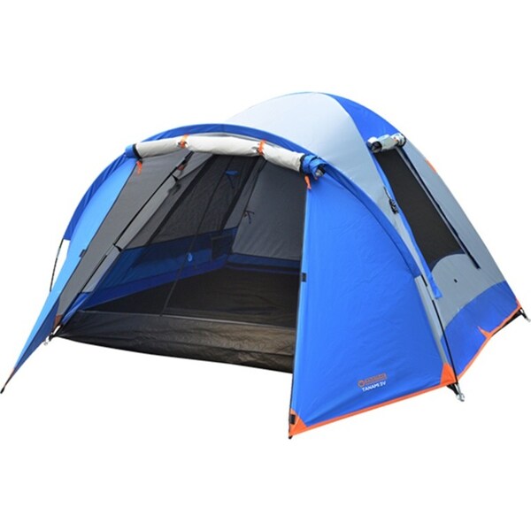 Wildtrak Tanami 3V Sleeping Dome Tent w/ Carry Bag Outdoor Camping Shelter Blue