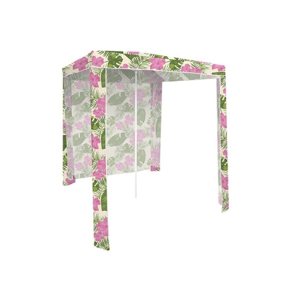 Good Vibes 180cm Hawaiian Shore Beach Cabana w/ Back Wall Outdoor Canopy Shade