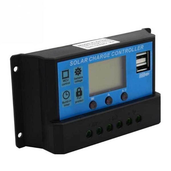 Charge Controller USB 10A/20A/30A 12V-24V Solar Panel Regulator