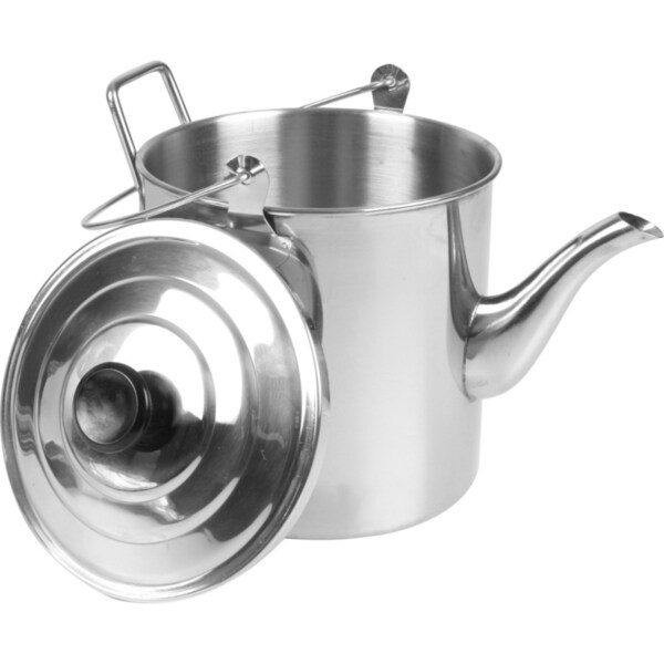 Wildtrak 2800ml Stainless Steel Billy Teapot Camping Water Boiler Container SLV
