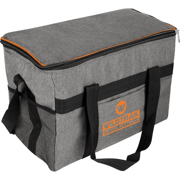 Wildtrak 36-Can Camping Cooler 24L/41cm Storage Bag Drink Holder Grey/Black