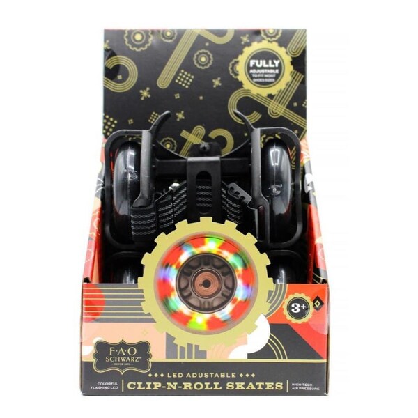 FAO Schwarz Clip N Roll Skates - Shoe Skates in Black