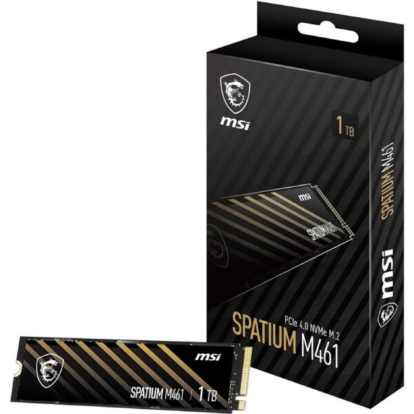 MSI 1TB SPATIUM M461 PCIe 4.0 NVMe M.2 SSD [SPATIUM M461 1TB]