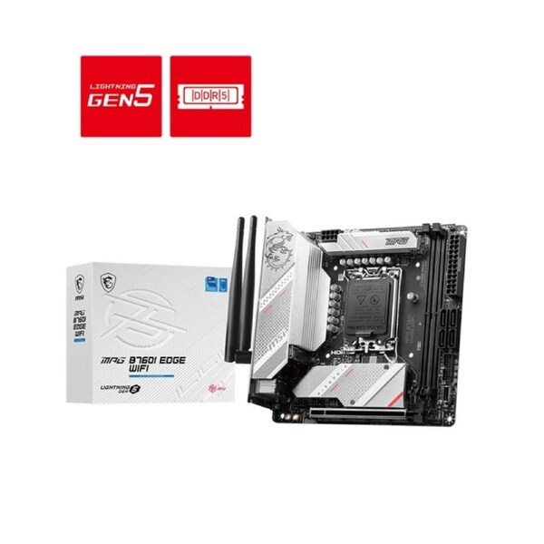 MSI MPG B760I EDGE WIFI DDR5 Mini-ITX Intel Motherboard with Intel Wi-Fi 6E