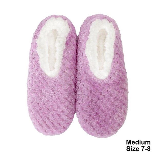 SnuggUps Women's Super Soft Slippers - Lavender (Medium 7-8)