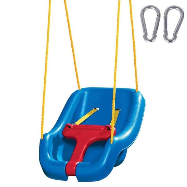 Nevenka Kids Secure Swing with Adjustable Straps Bearing 50kg for Age 9 Months-4 Years