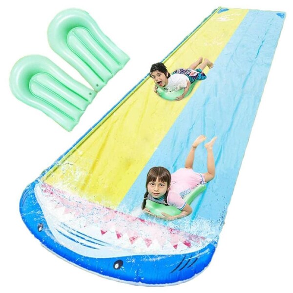 Nevenka 480cm Water Slide with 2 Bodyboards Outdoor Water Toys