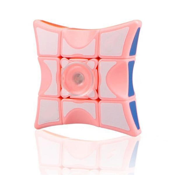 Nevenka Fidget Spinner 1X3X3 Speed Cube Puzzle Anti-Anxiety Toys for Kids Audlts-Coral