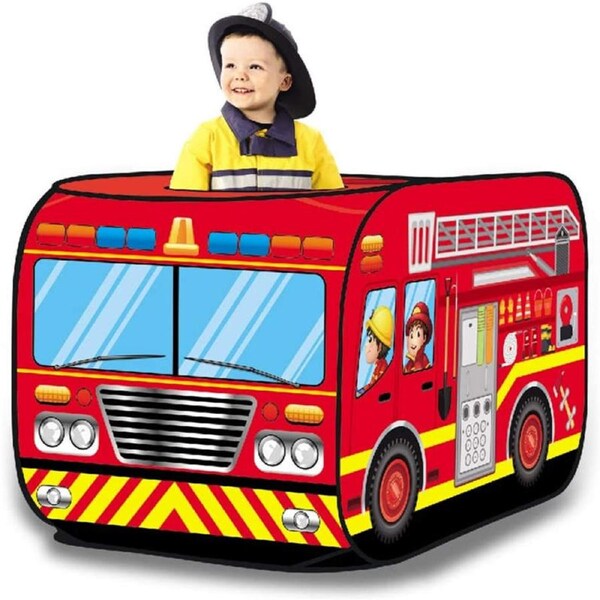 Nevenka Kids Pop Up Play Tent Foldable for Indoor and Outdoor-Fire Truck