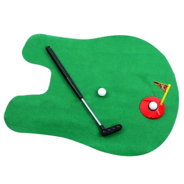 Nevenka Mini Toilet Golf Set Putting Golfing Game Indoor Practice Toy
