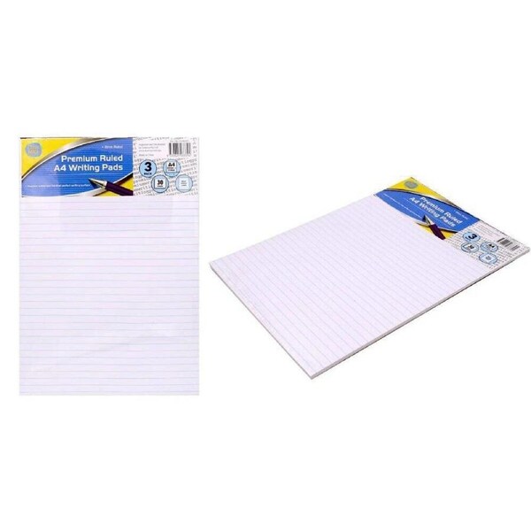 60 x Ruled Writing Pads A4 Lined Writing Diary Memo Pad Notepad Office School