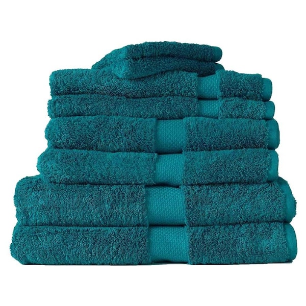 8pc Canningvale Royal Splendour Home Decor Bathroom Bath Towel Set Oceano Teal